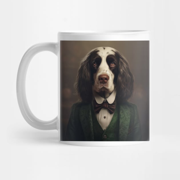 English Springer Spaniel Dog in Suit by Merchgard